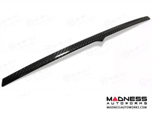 Maserati Ghibli Exterior Trim - Carbon Fiber - Rear Trunk Deck Lid Trim w/ Chrome Accent 